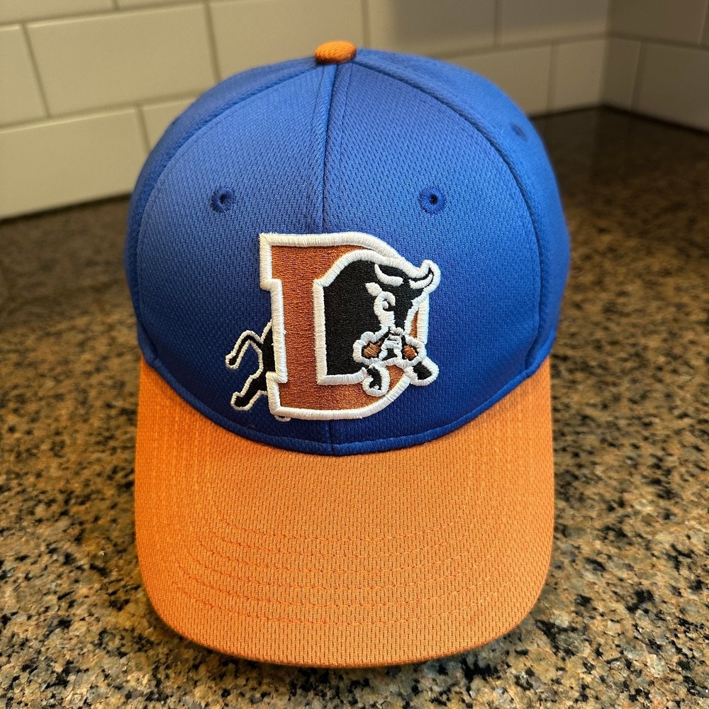Durham Bulls Hat OC Sports Baseball Cap Youth Adjustable Blue Orange MiLB